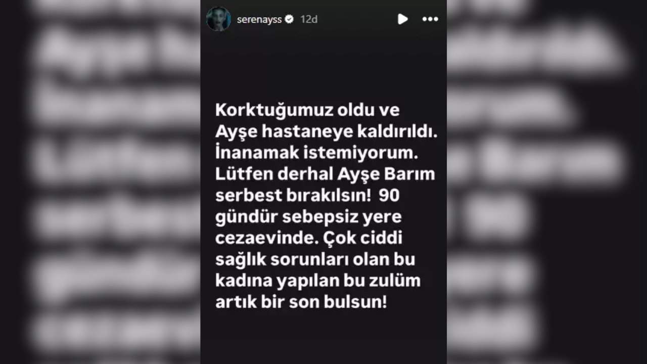 Ayşe Barım Serenay Sarıkaya
