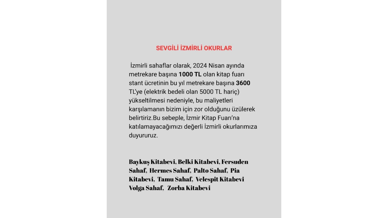 Fuara Katılmayan Sahaflar