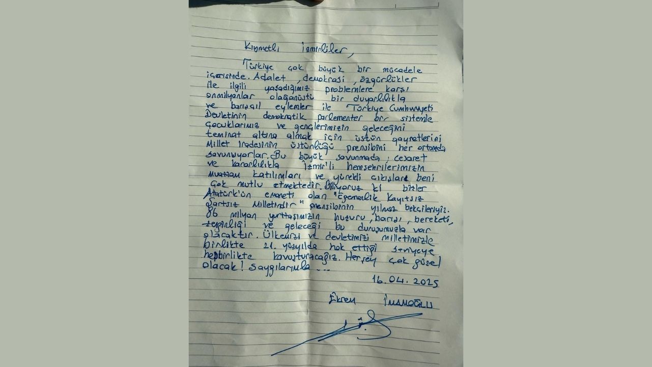 Imamoğlu Mektup