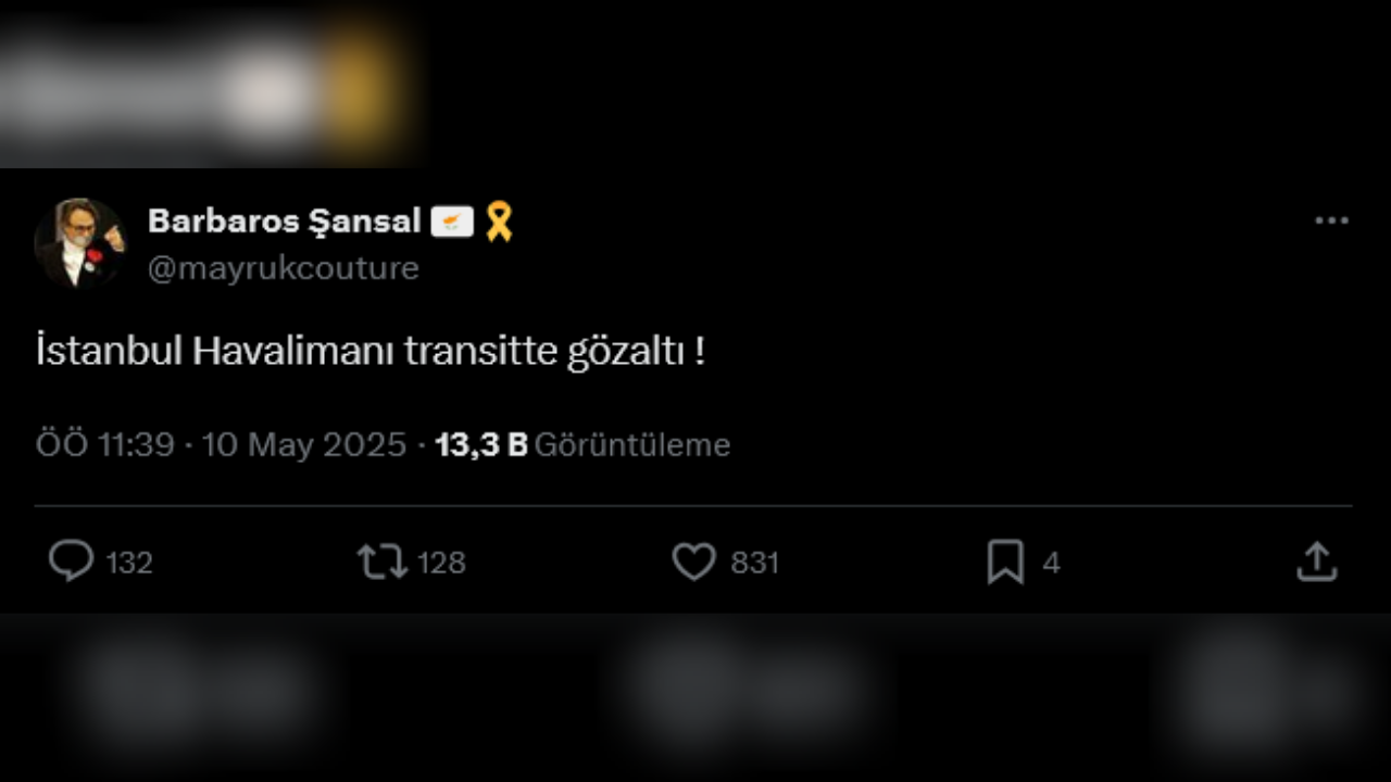 Barbaros Şansal Gözaltına Alındı! İstanbul Havalimanı'nda Hareketli Anlar