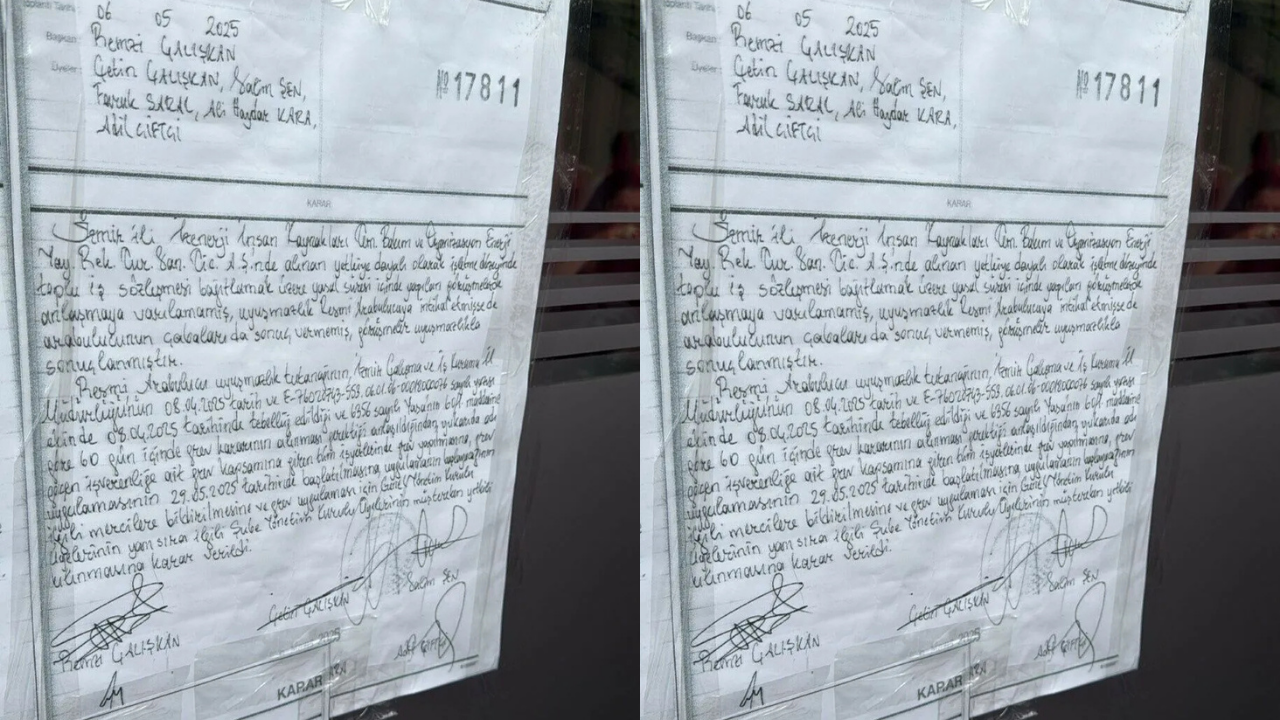 Grev Kararı Izmir Belediyesi