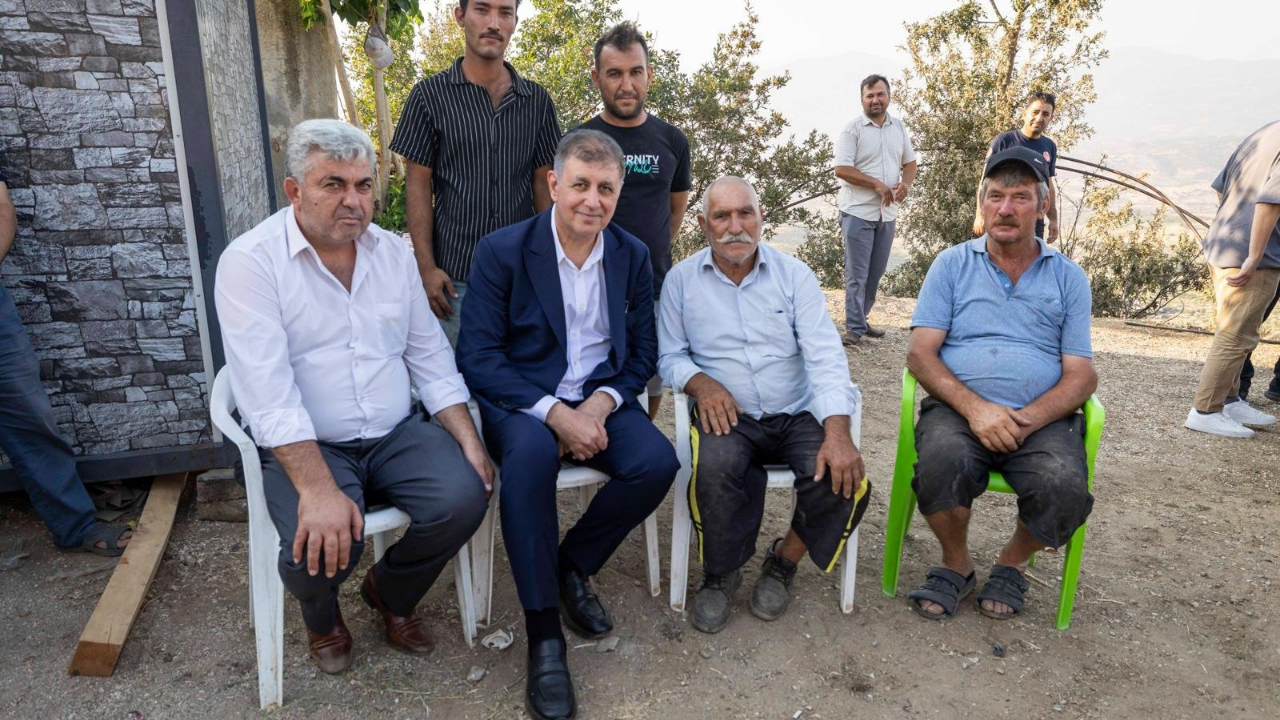 Başkan Tugay’dan Yangın Mağduru Aileye Destek Sözü 2