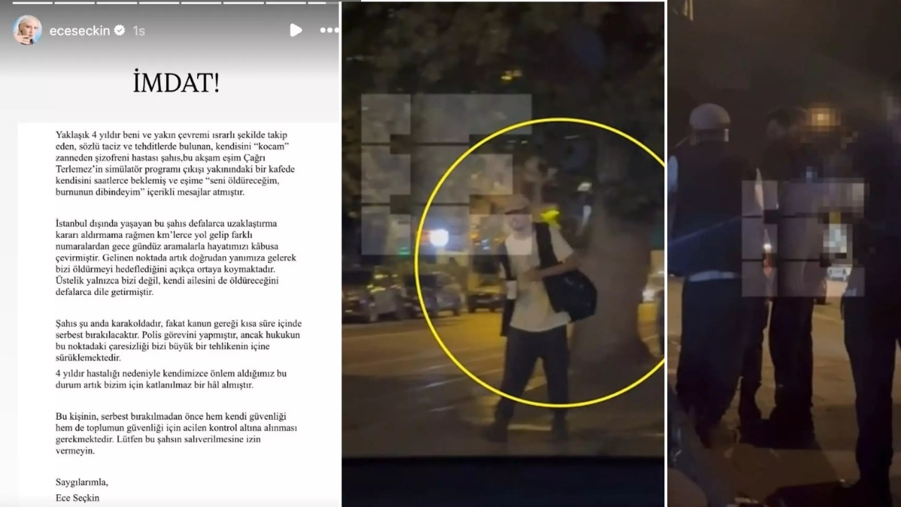 Ece Seçkin Ve Eşini Tehdit Eden Hayranı Serbest Bırakıldı! (1)