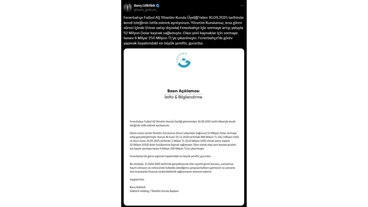 Fenerbahçe’de Tedesco Sonrası Sürpriz Istifa! (2)