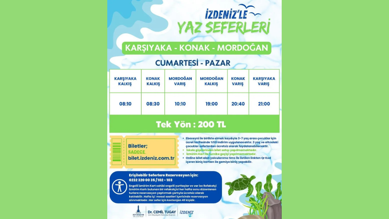 Izdeniz Yaz Seferleri Sona Eriyor