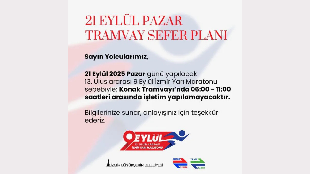 Tramvay Seferleri Iptal