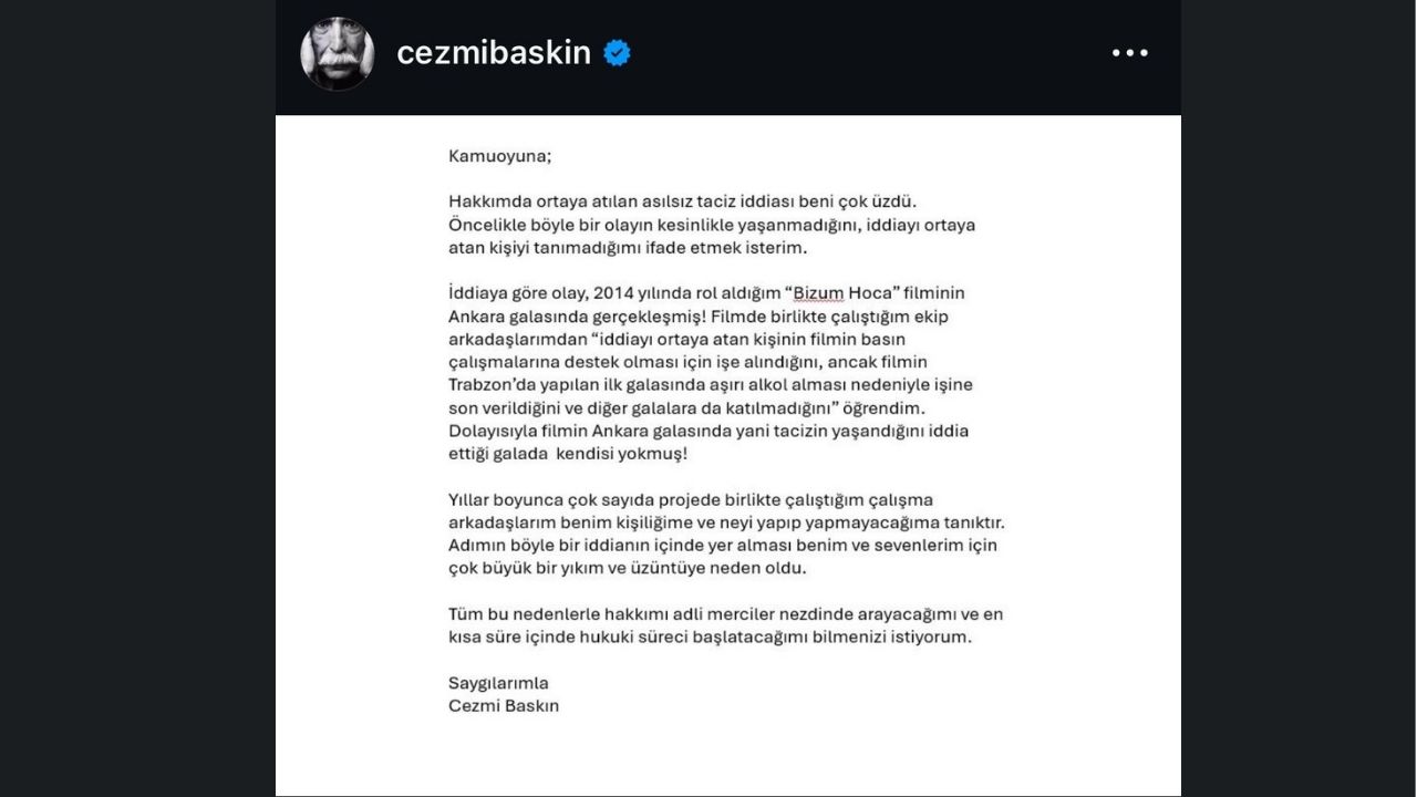 Ünlü Oyuncu Sessiz Kalmadı! Cezmi Baskın'dan Iddialara Yanıt (4)