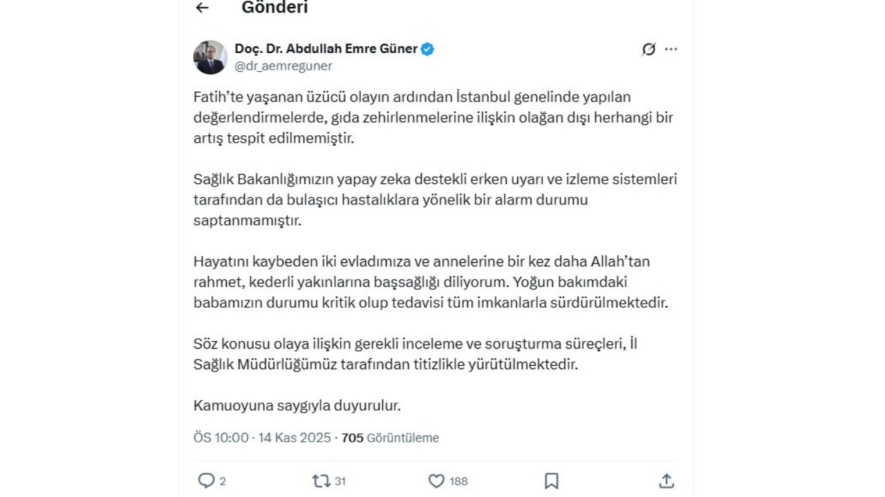 il sağlık müdürü açıklama