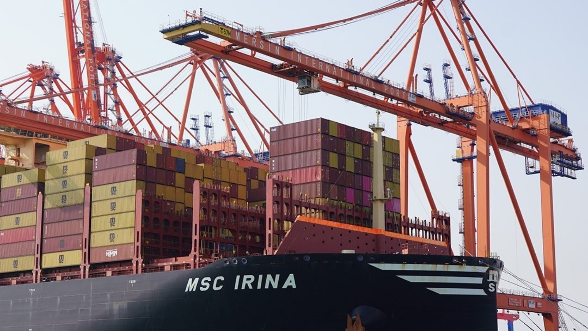 Dünyanın En Büyük Konteyner Gemilerinden Msc Irina Mersin Limanı’nda (1)