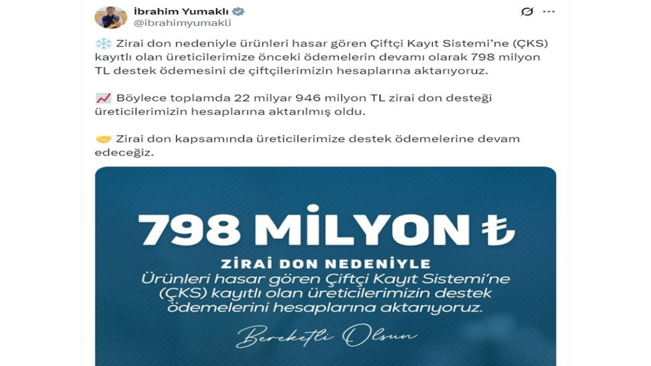 Tarım Bakanı Açıklama