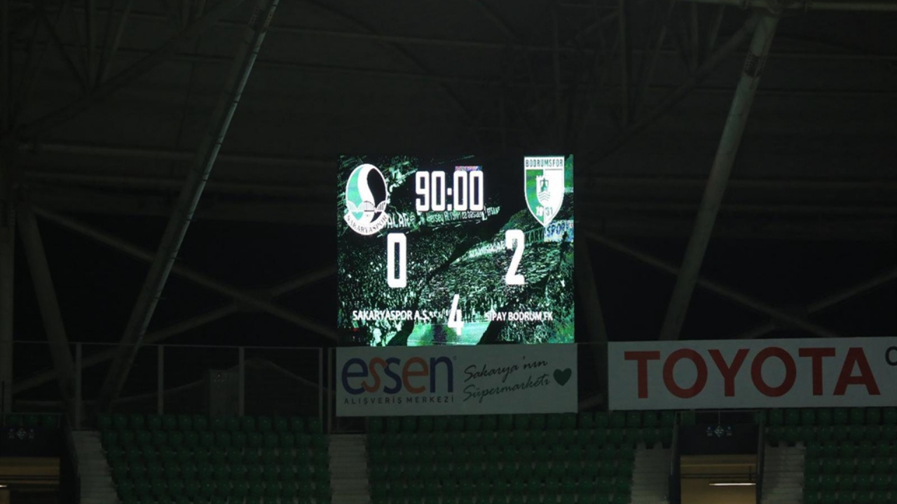 Sakaryaspor – Bodrum FK Maç Sonucu: 0-2-1