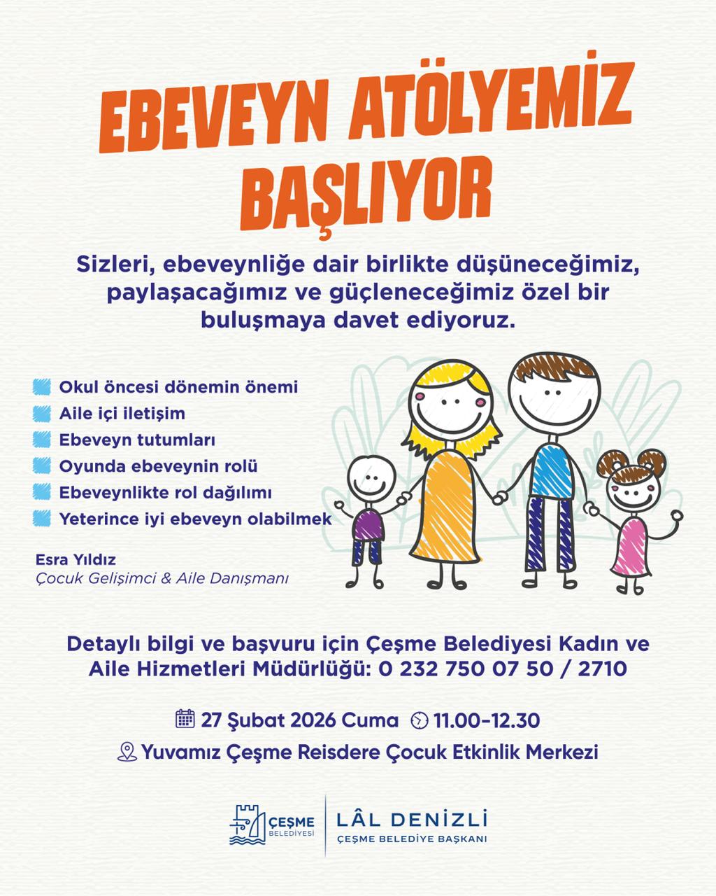 Çeşme Belediyesi’nden Ebeveynlere Destekleyici Atölyephoto 2026 02 24 10 34 29
