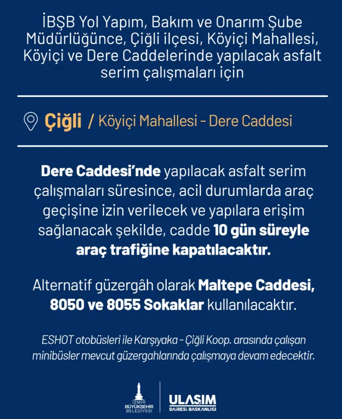 Izmirde Kapali Yol 1