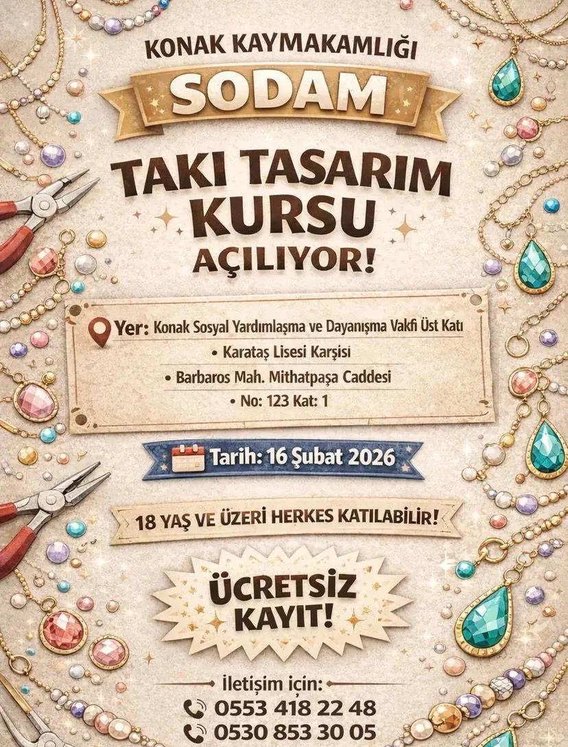 Konakta Ucretsiz Taki Tasarim Kursu Aciliyor-1