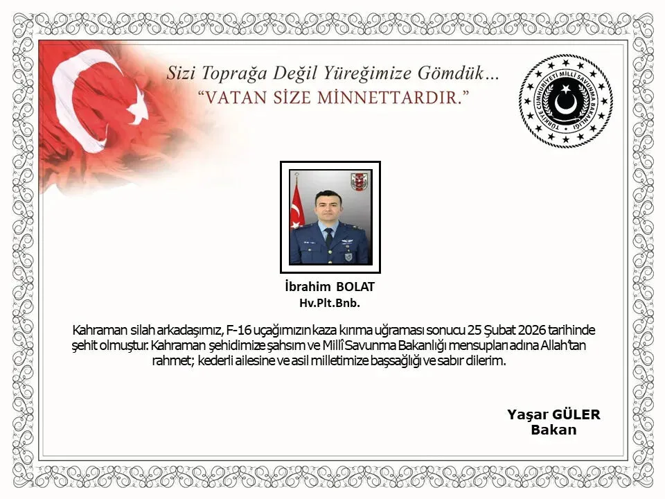 Msb'den Şehit Pilot Açıklaması