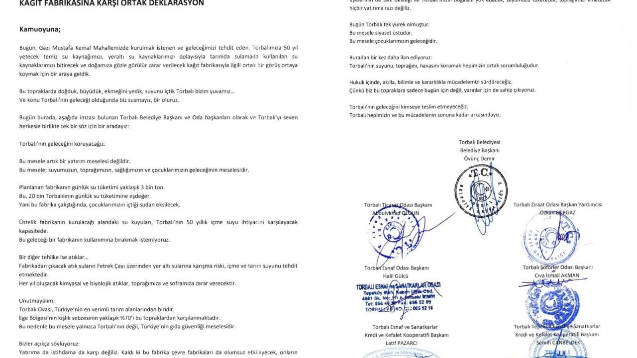 Torbalı’da kağıt fabrikasına ortak tepki-2