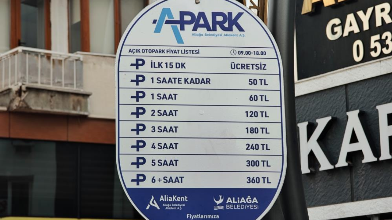 Aliağa'da Ücretli Otopark Uygulaması1