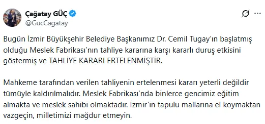 çağatay güç açıklama