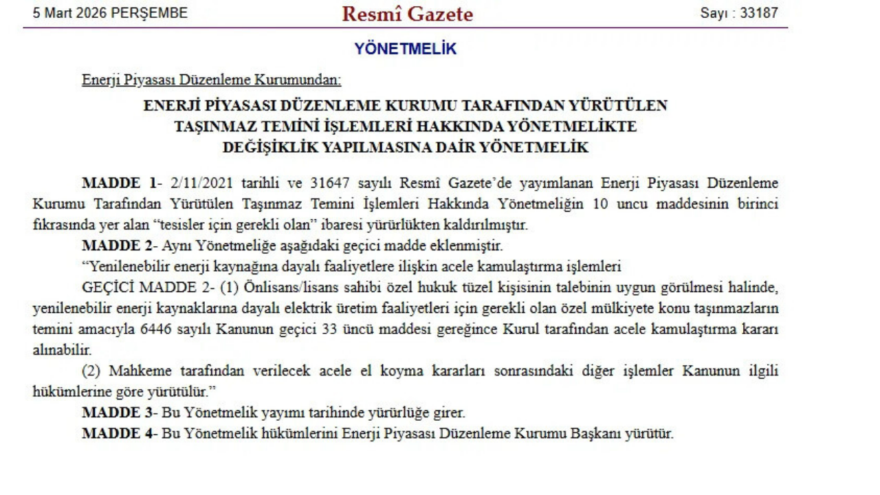 Epdk Resmi Gazete