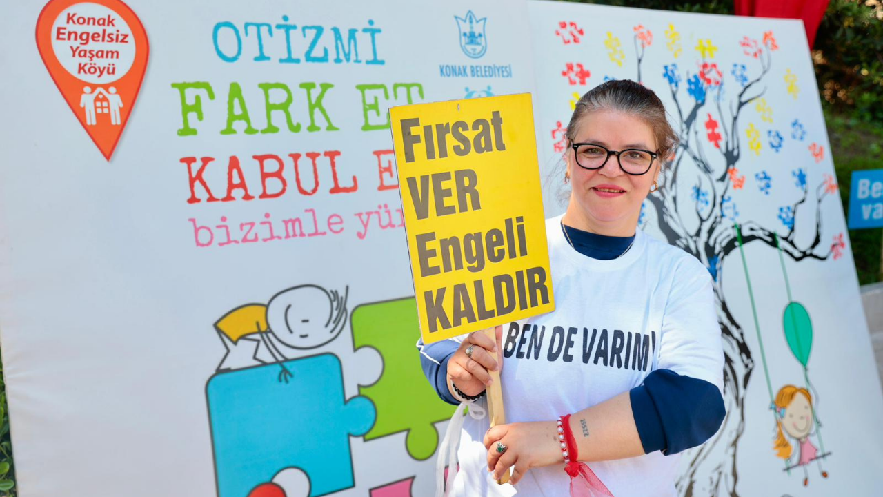 Konak’ta Otizm Farkındalık Günü’nde ‘Biz De Varız’ Dediler