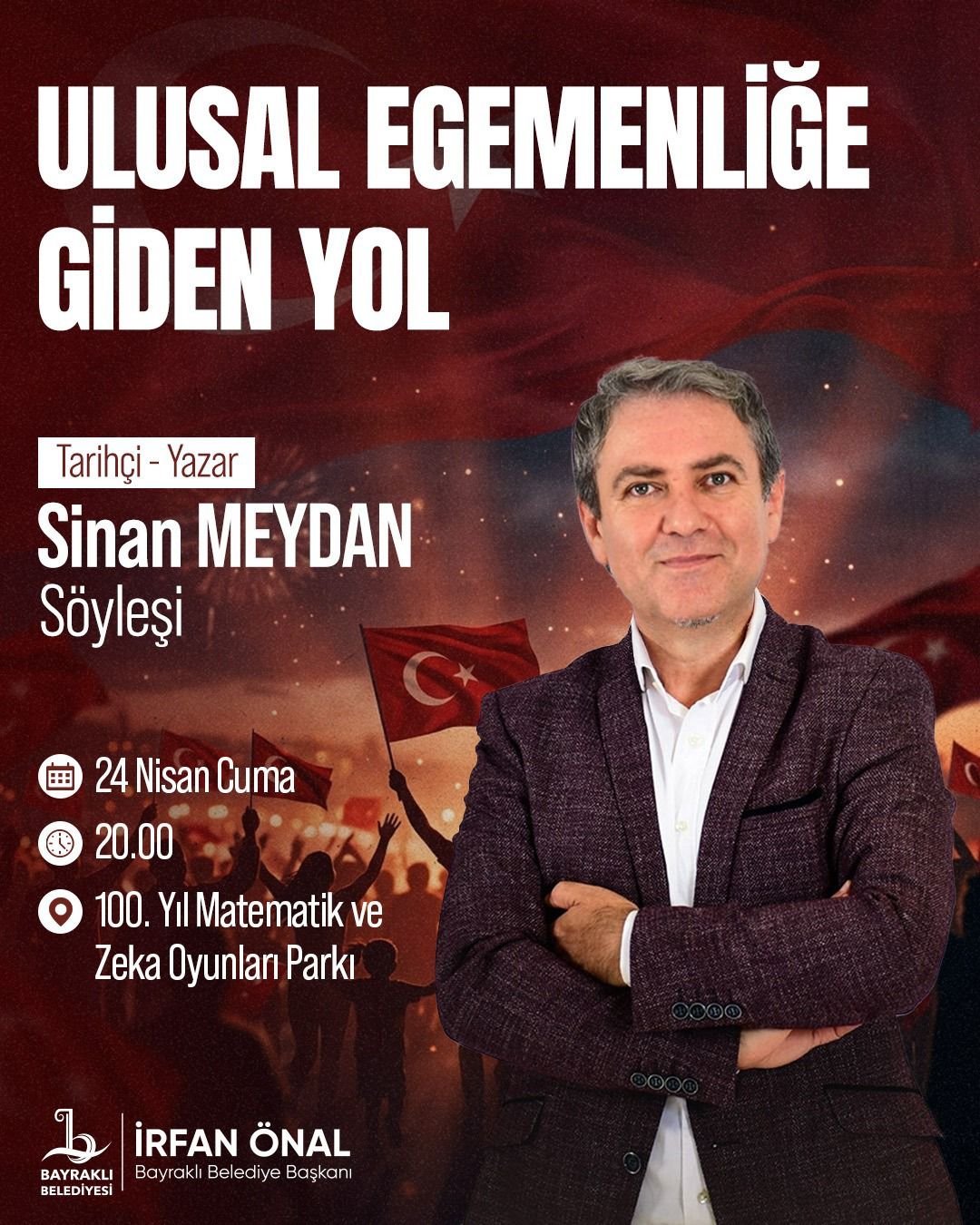 Bayraklı’da 23 Nisan finali: Sinan Meydan söyleşisiyle taçlanacak
