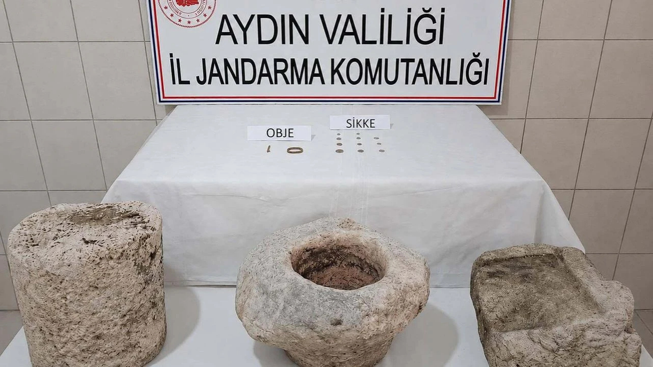 Kaçak kazıya suçüstü: Roma dönemine ait eserler bulundu, 1 gözaltı