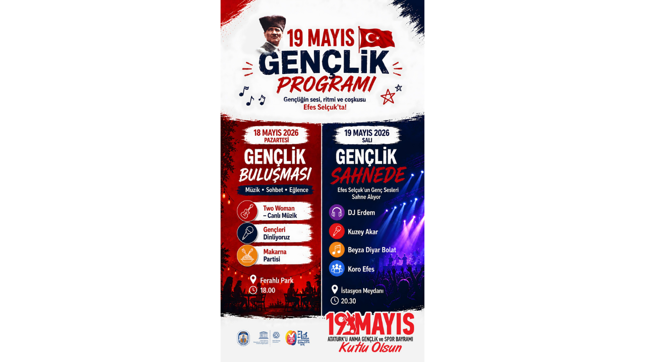 19 Mayıs coşkusu Efes Selçuk’ta sahneye taşınıyor