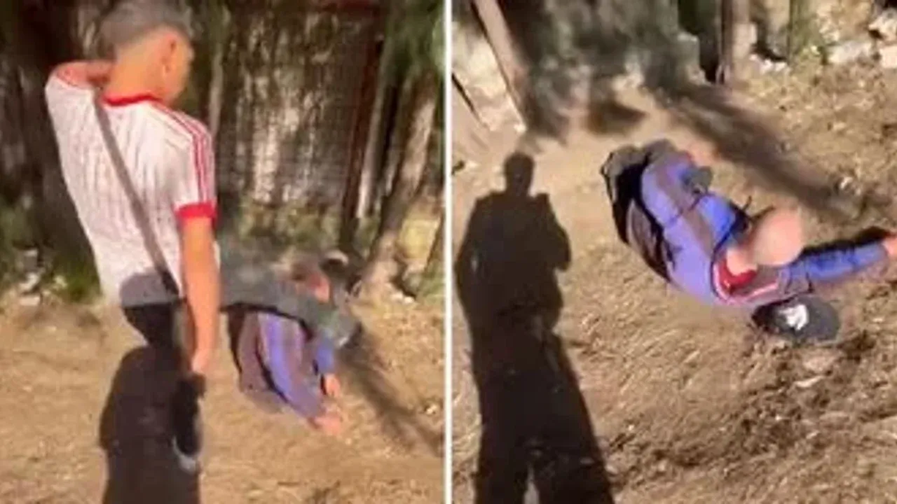 Buca’da parkta uyuyan yaşlı adama tekme atan 2 şüpheli gözaltında