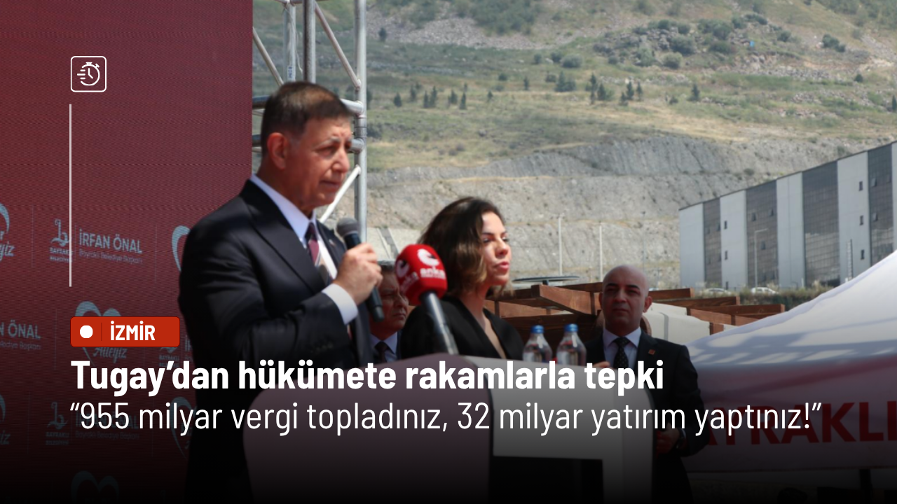 Tugay’dan hükümete rakamlarla tepki: 955 milyar vergi topladınız, 32 milyar yatırım yaptınız!
