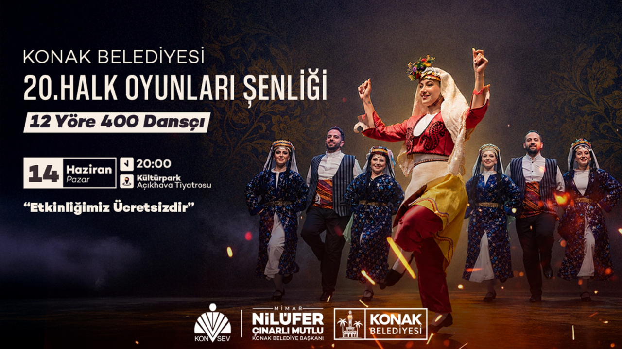 Konak'ın Halk Oyunları Şenliği'nde 20. Yıl Gururu Yaşanacak1
