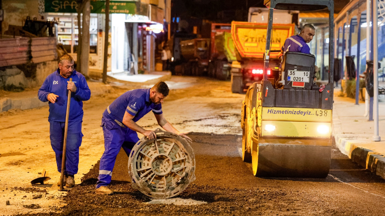 Toros Caddesi’nde asfalt dönüşümü başladı: Ekipler gece gündüz çalışıyor