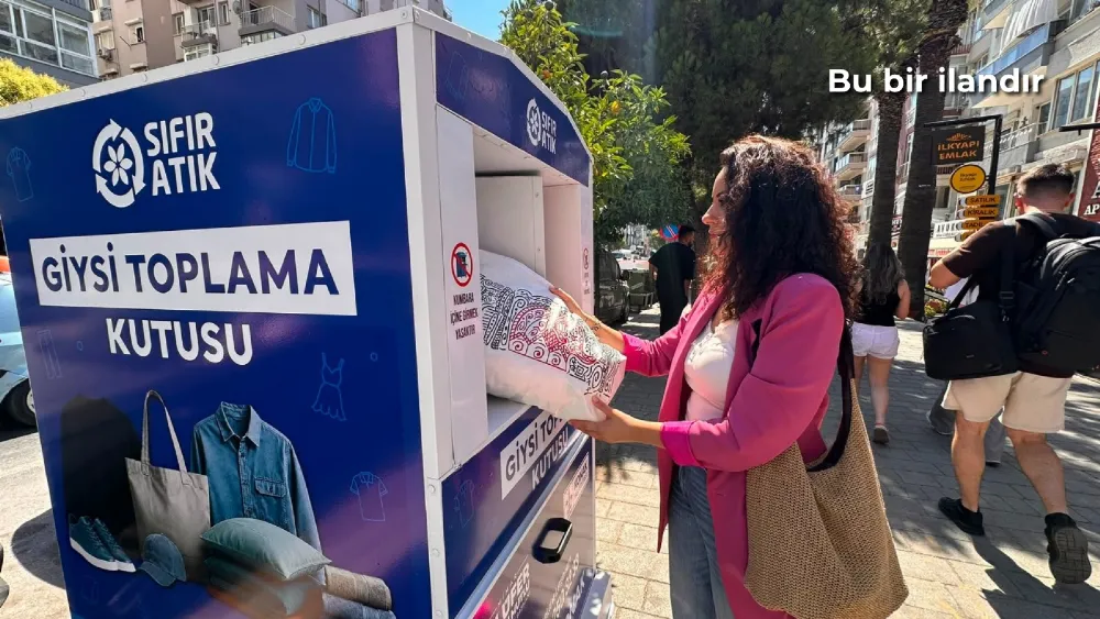 Konak'ta eski giysiler geri dönüşüme kazandırılıyor