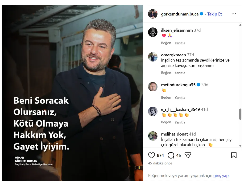 Görkem Duman Cezaevinden Seslendi