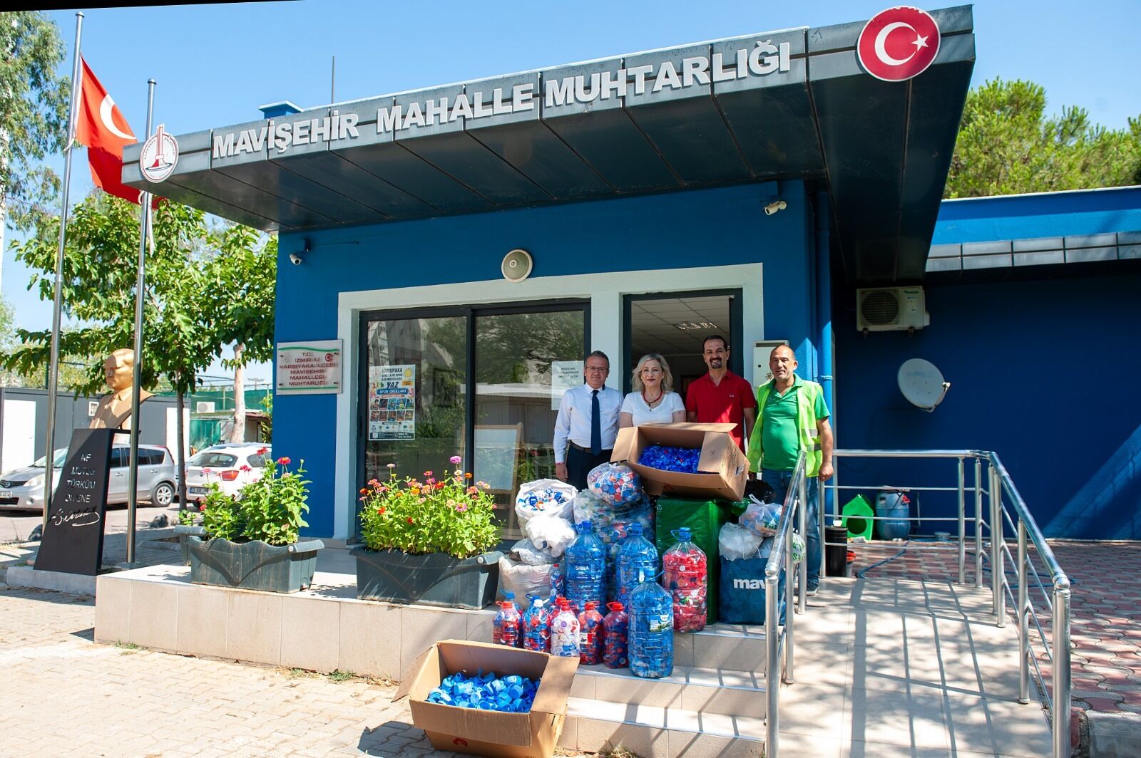 'Mavi Kapak' Kampanyasına Muhtarlardan 550 Kilogramlık Destek1-1