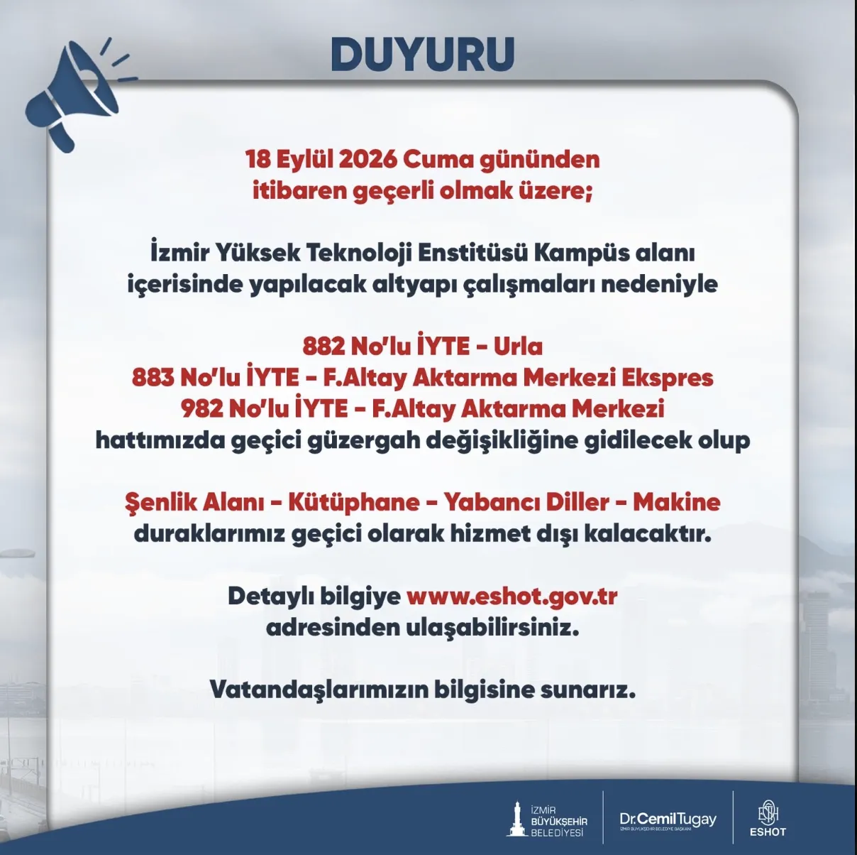 18 Eylül Eshot