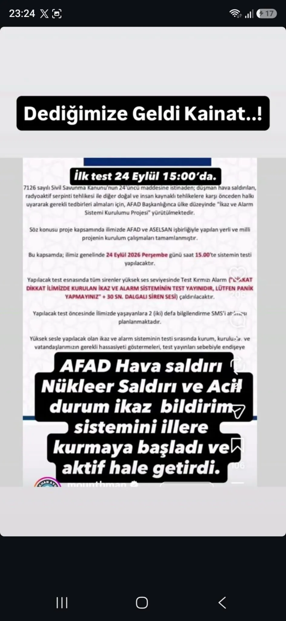 Afad Duyuru