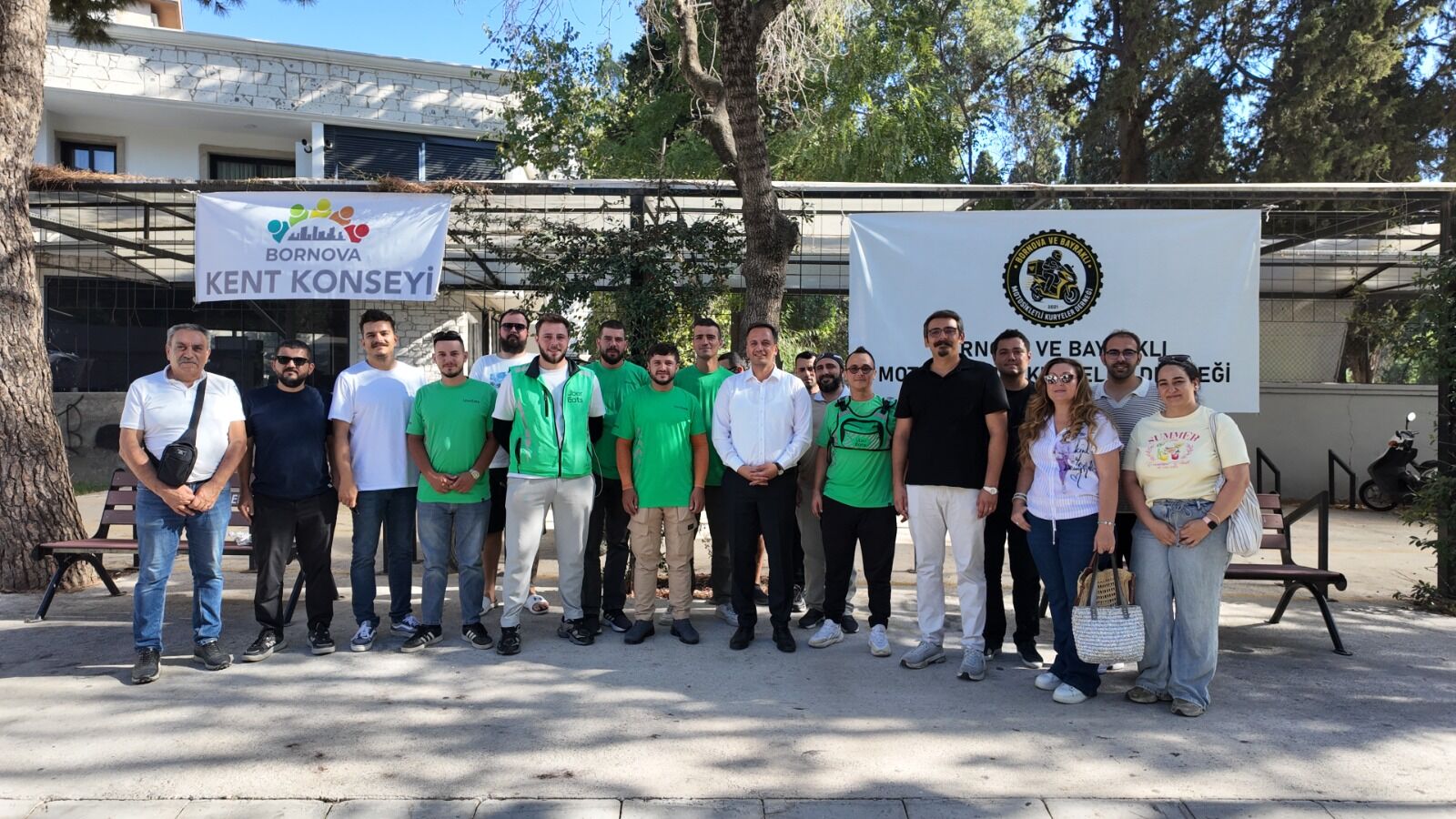 Bornova'da Moto Kuryeler Buluşması