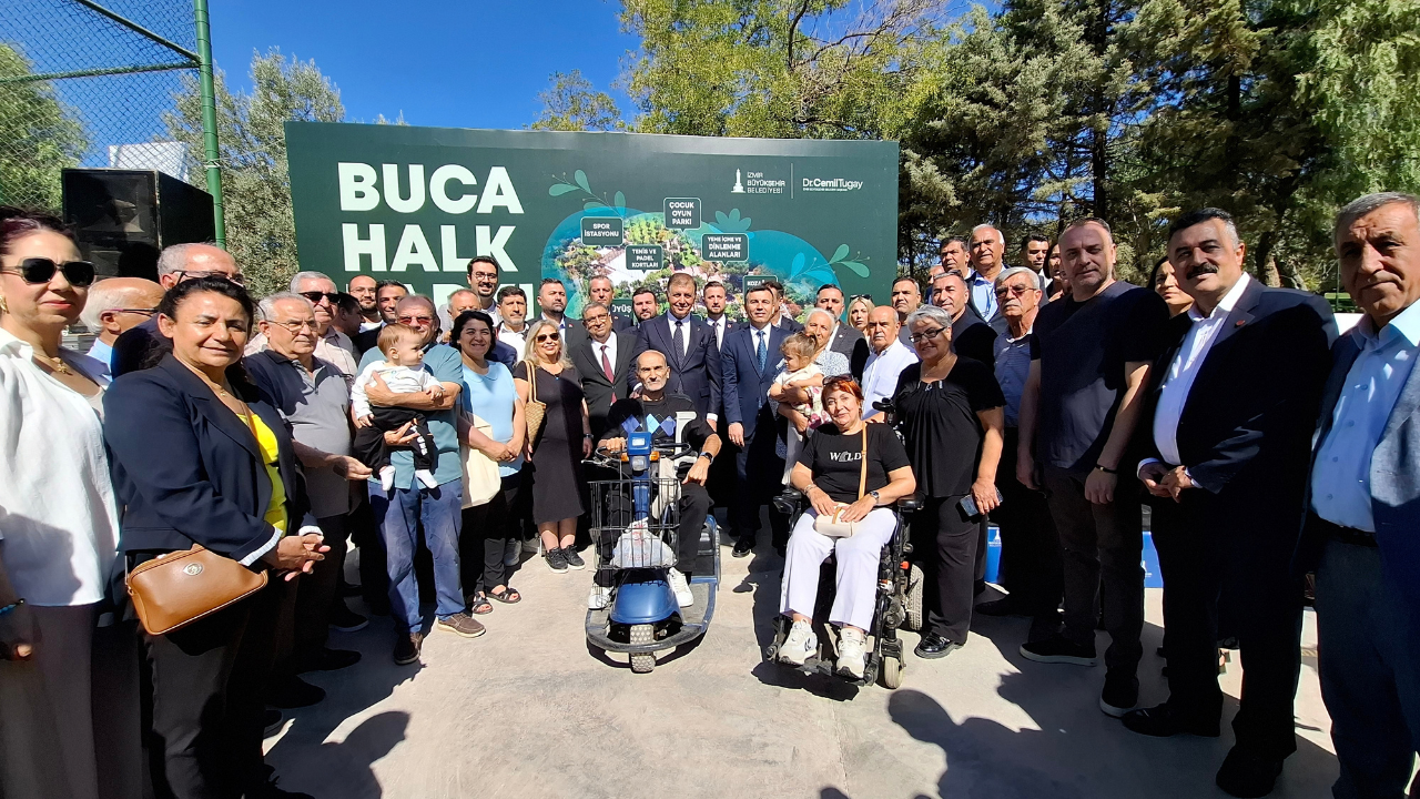 Buca’da 22 bin 600 metrekarelik Halk Parkı açıldı: Spor, kent bostanı ve sosyal yaşam bir arada