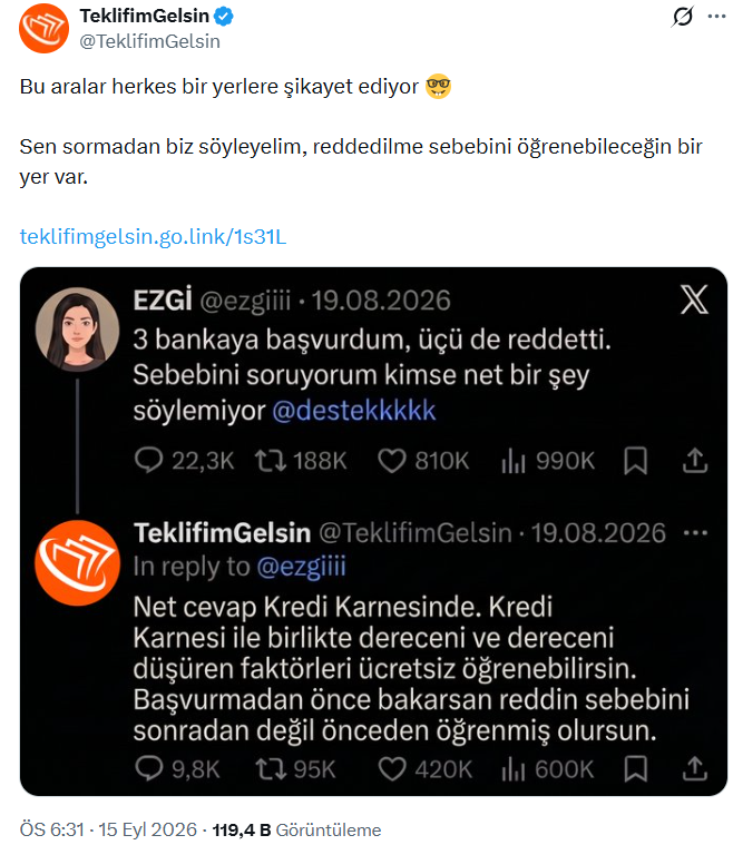 Teklifim Gelsib