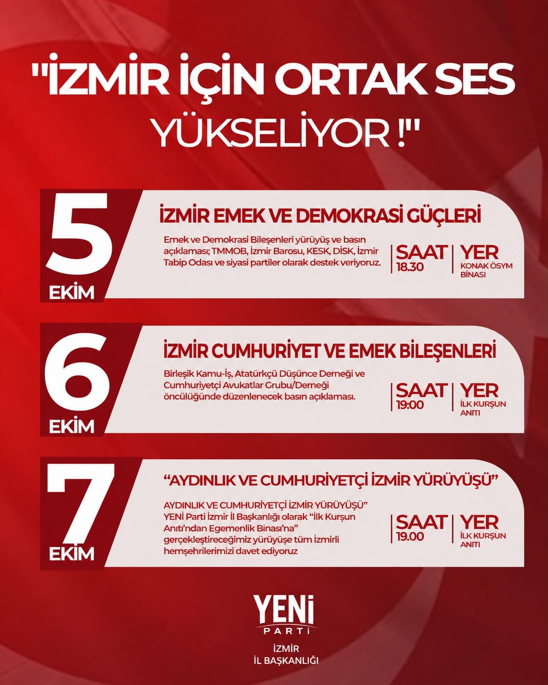 3 Günlük Program Revize