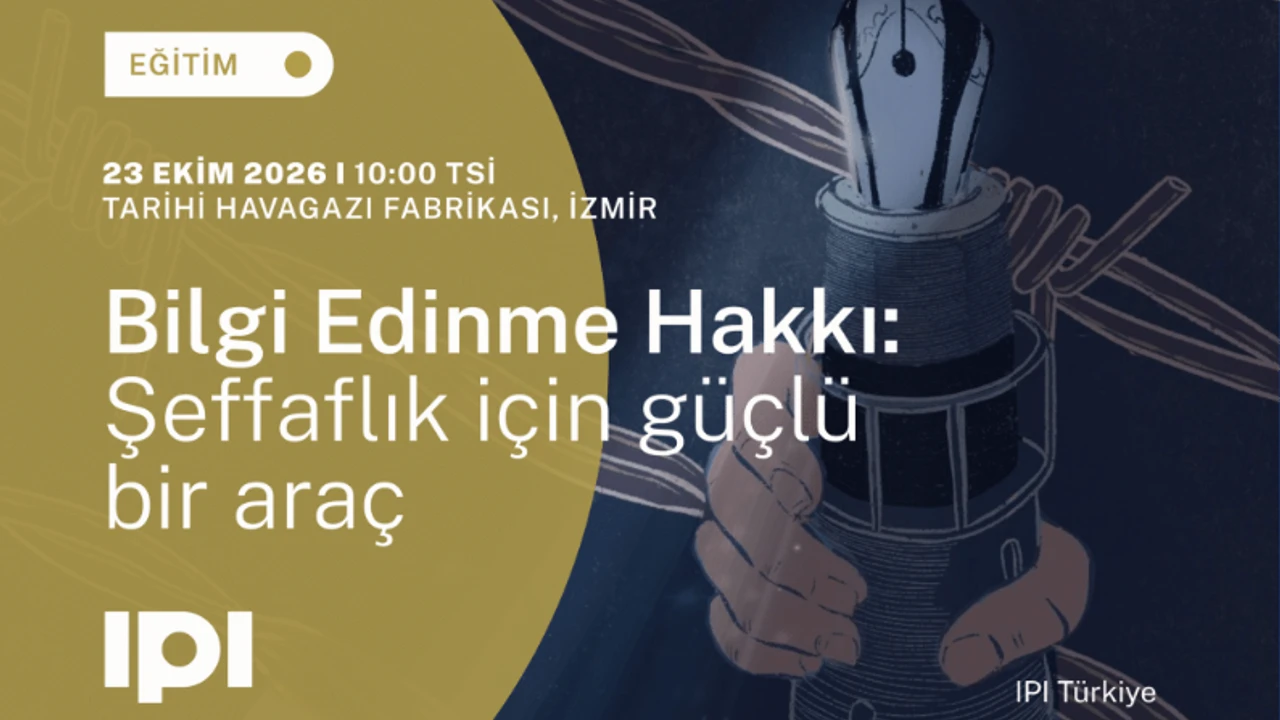İzmir’de gazetecilere bilgi edinme hakkı eğitimi düzenlenecek