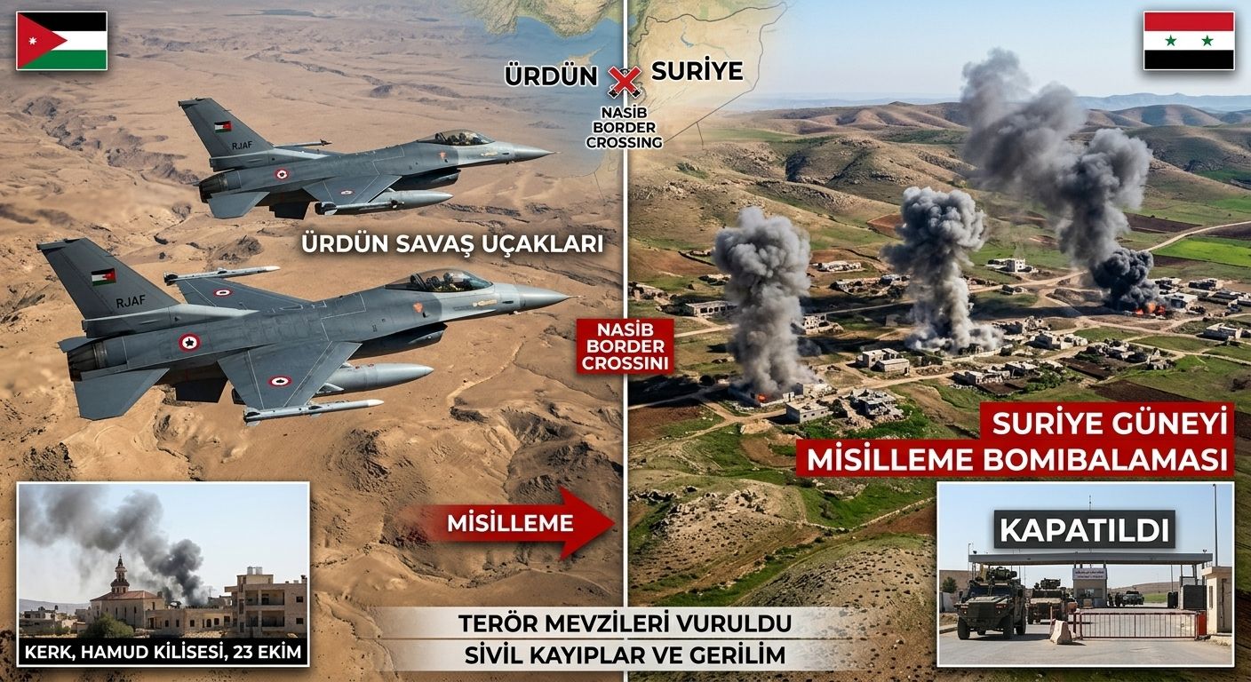 Sınırımızda bir savaş daha! Ürdün, Suriye'yi bombalamaya başladı!