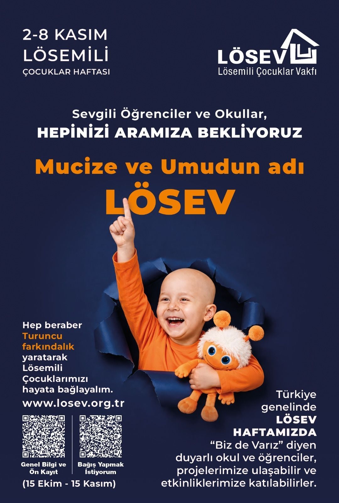 LÖSEV’den lösemi farkındalığı için turuncu çağrı